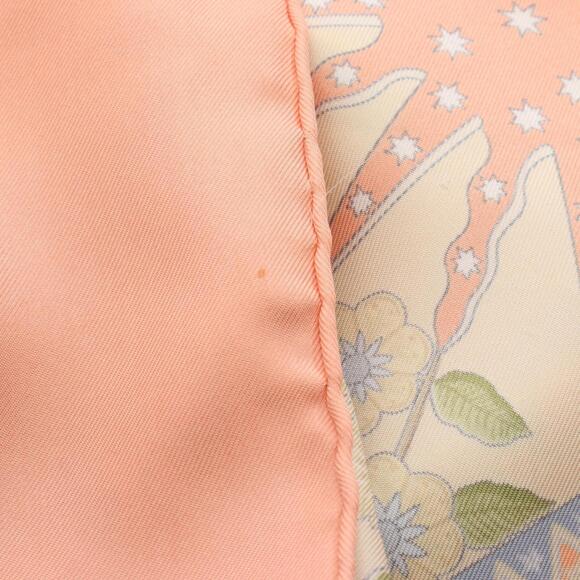 HERMES Pink Silk Scarf - Picture 6 of 7